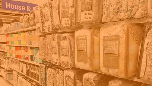 Comforter sets and linens in Third Dimension store
